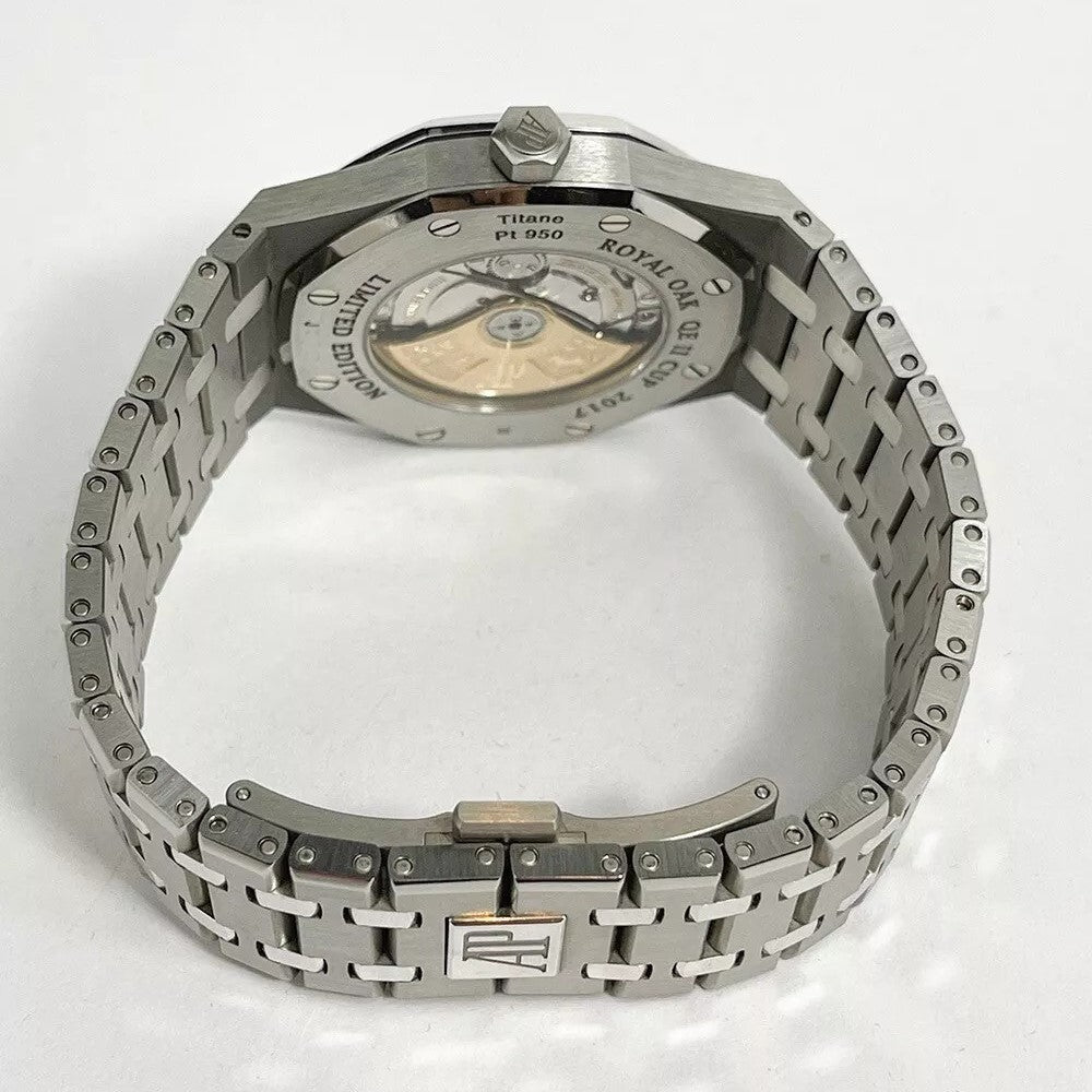 Audemars Piguet Royal Oak 41Mm Rhodium-Toned Dial Titanium Bracelet Men'S Watch