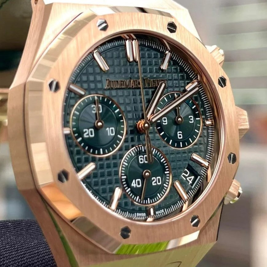 Audemars Piguet Royal Oak Chrono 50Th Anniversary Green Dial