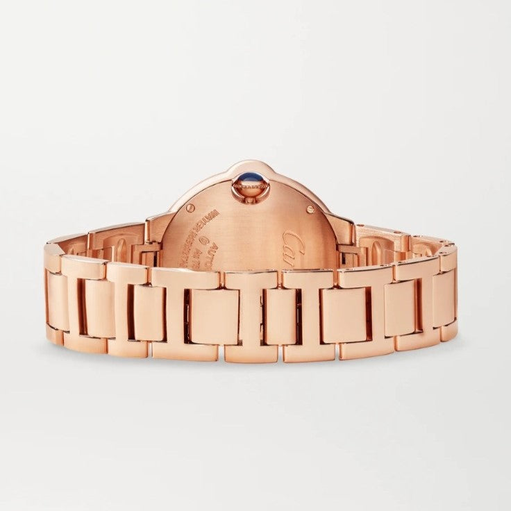 Cartier Ballon Bleu de Cartier Watch 33mm, Automatic Movement, 18k Rose Gold, Diamonds WJBB0077