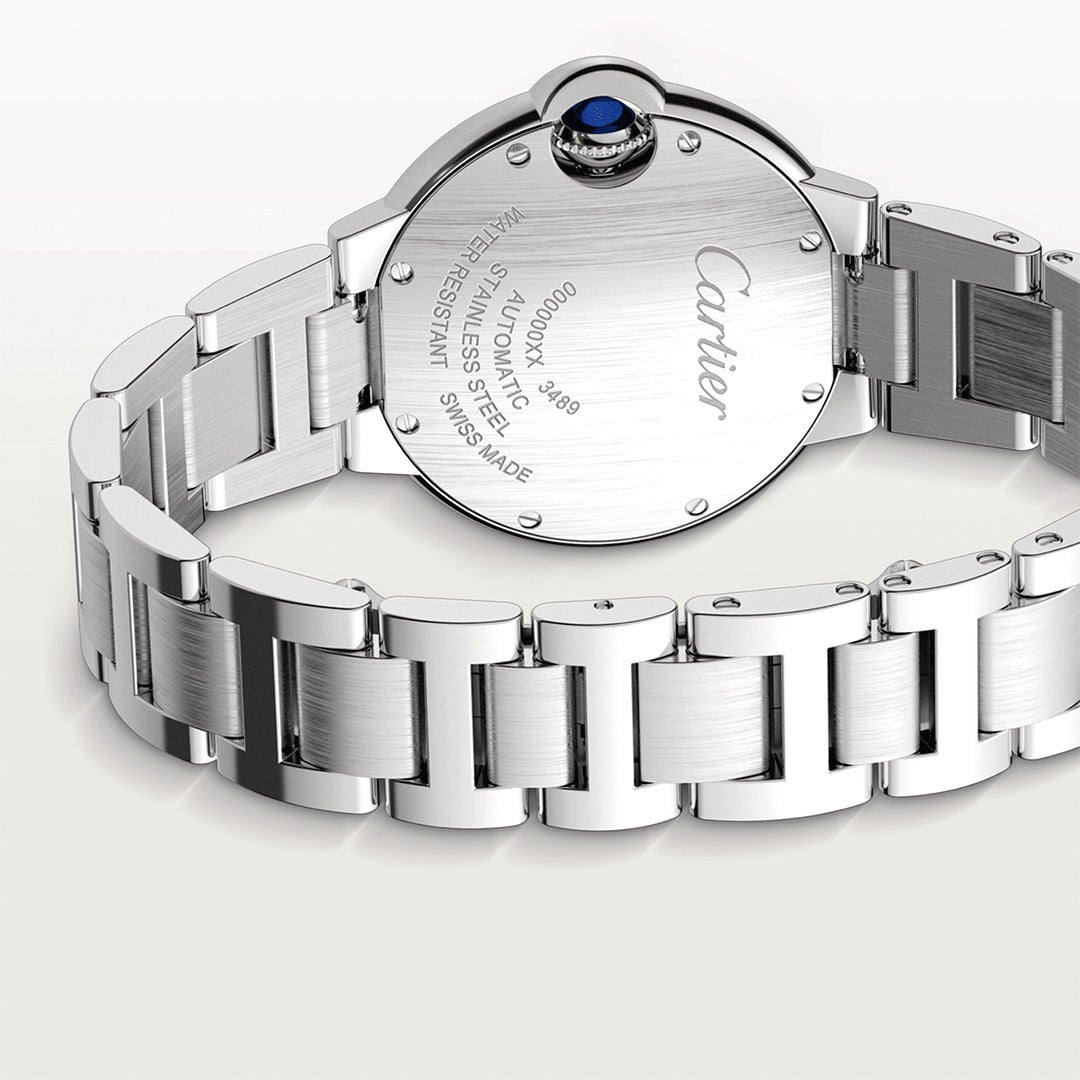 Cartier Ballon Bleu de Cartier Watch 33mm, Mechanical Movement with Automatic Winding, Steel WSBB0046
