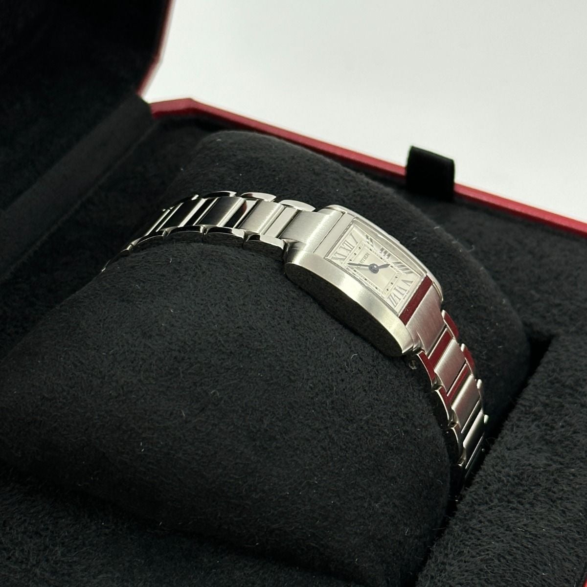 Cartier Tank Franaise Watch Small Model, Quartz Movement, Steel WSTA0065