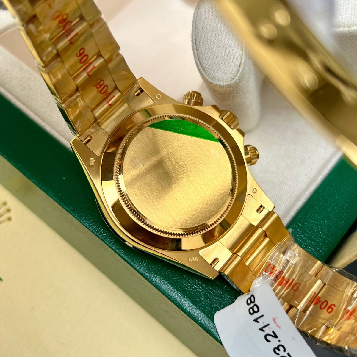 Luxury Rolex Daytona 116508-0013 Green Dial Yellow Gold Oyster