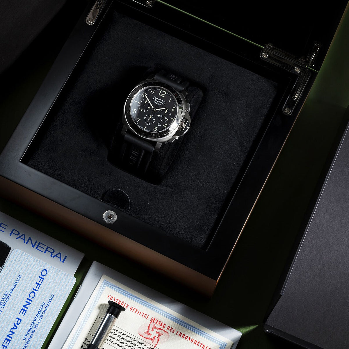 Panerai Luminor Daylight PAM 250 Special Edition Black Ceramic Black Dial 7750