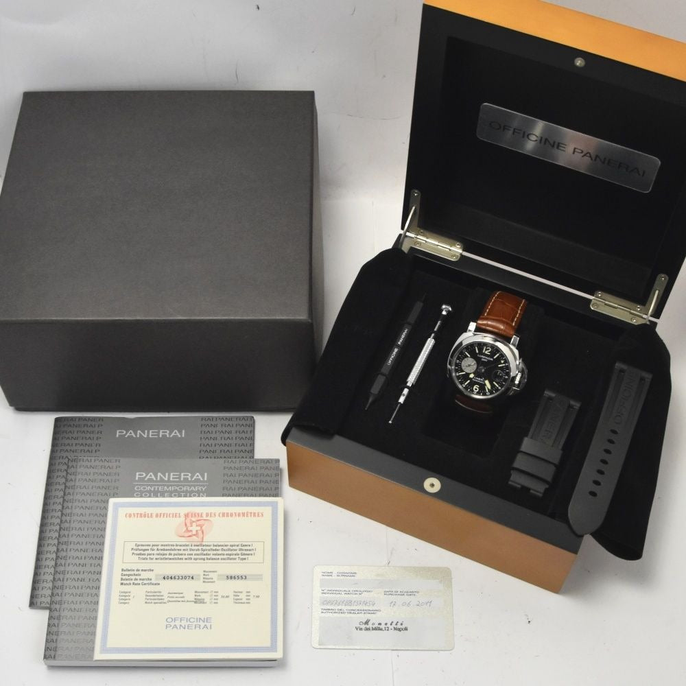 Panerai Luminor GMT PAM088 44mm VSF SS Black Dial OP VIII