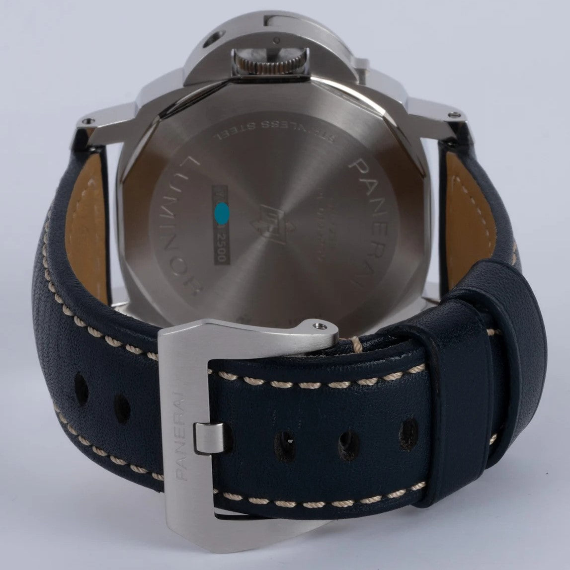 Panerai Luminor Logo Acciao PAM1085 HWF SS Blue Dial 6497 Y-Incabloc
