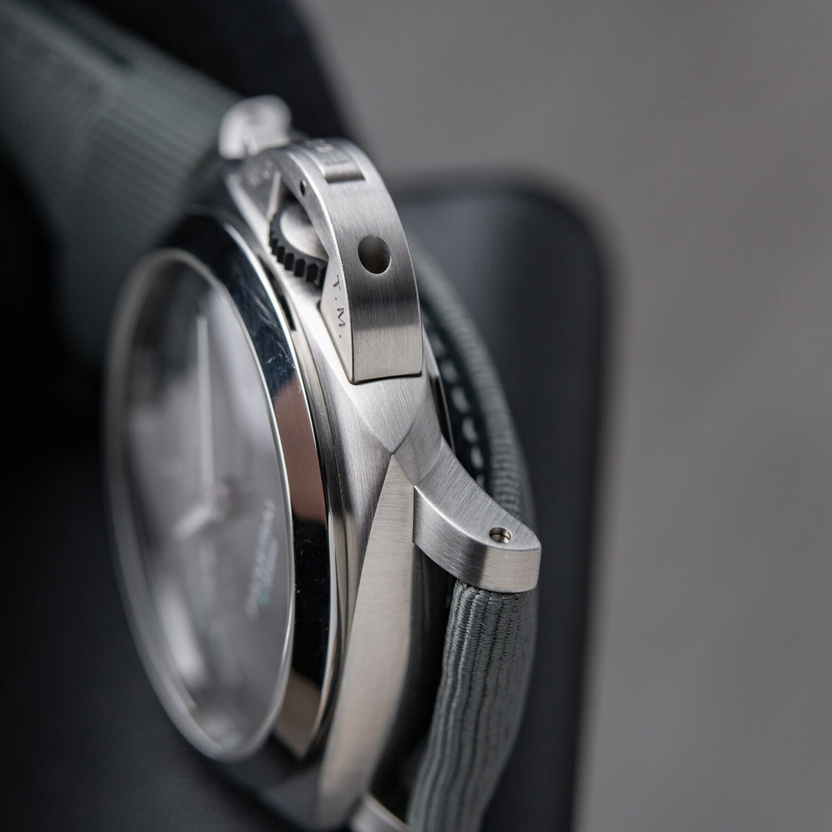 Panerai Luminor Marina PAM1358 W TTF SS Grey Dial Grey Nylon Strap P9010