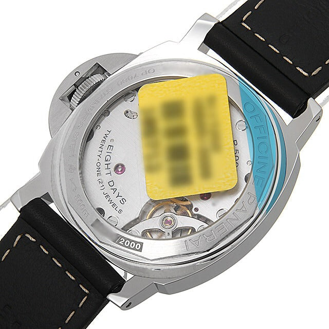 Panerai Luminor PAM915 HWF SS Black Dial Black Leather Strap P5000