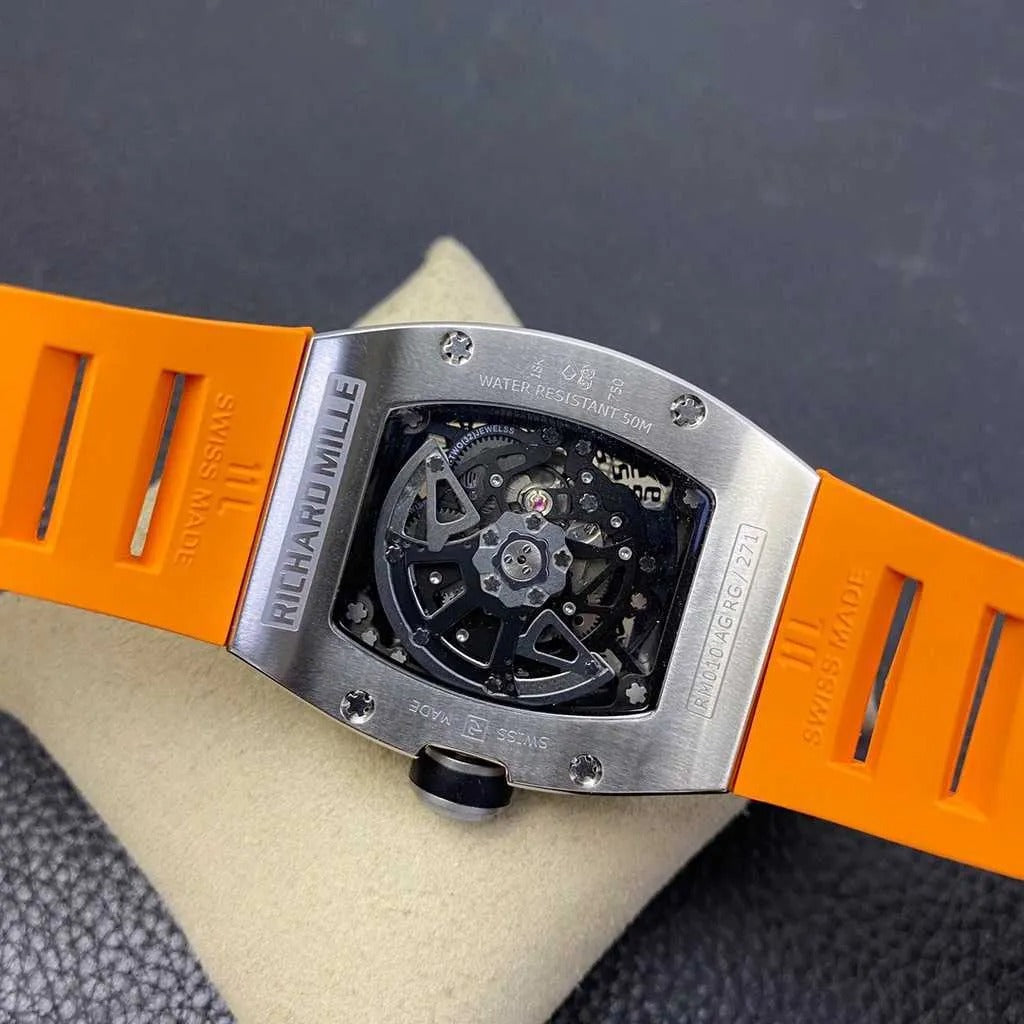 Richard Mille RM010 Around 50 42mm Men RM010 003 Silver Transparent Dial