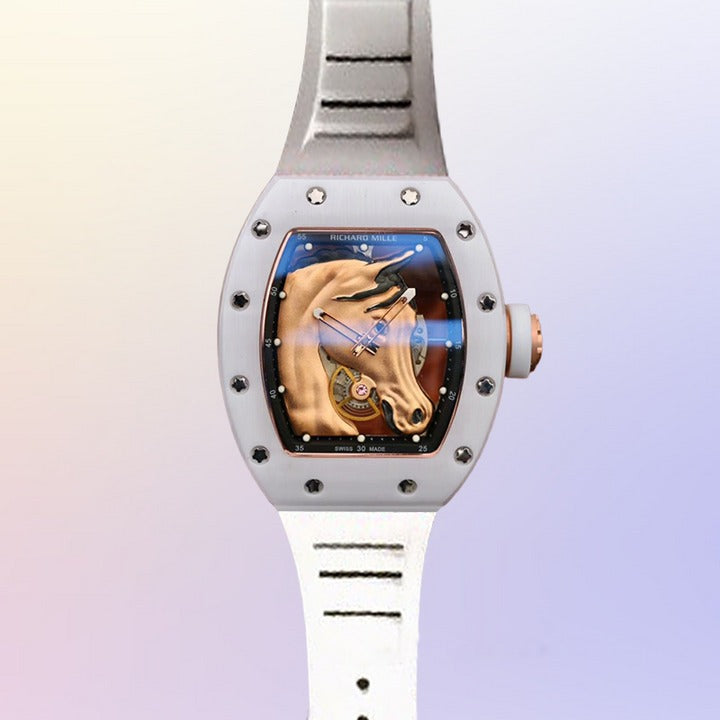 Richard Mille RM52-02 Yellow Gold Horse Head White