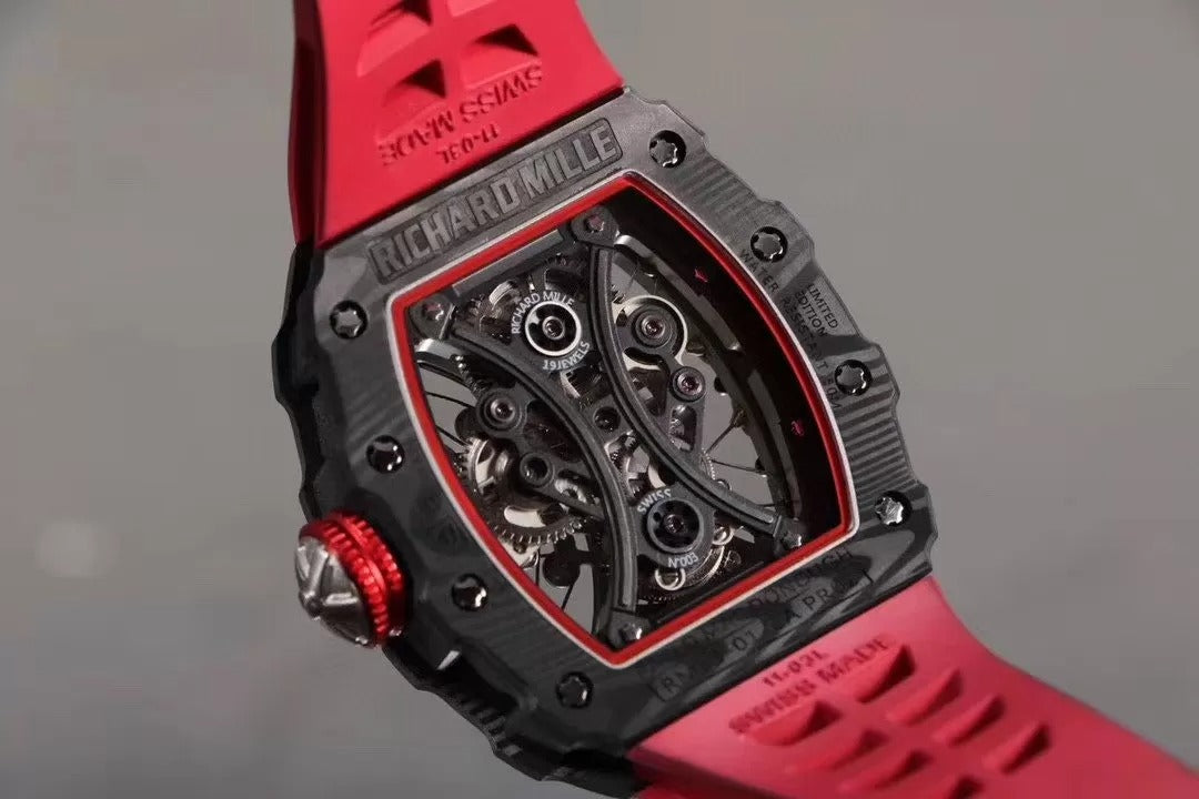 Richard Mille RM53-01 Red Case Black Rubber Band