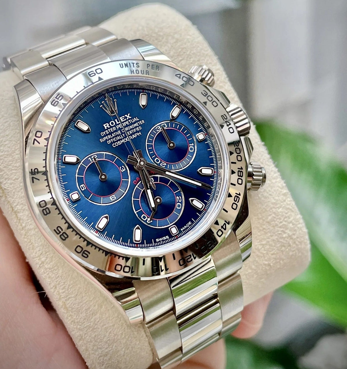 Rolex Cosmograph Daytona 18K White Gold Blue Dial 116509-0071