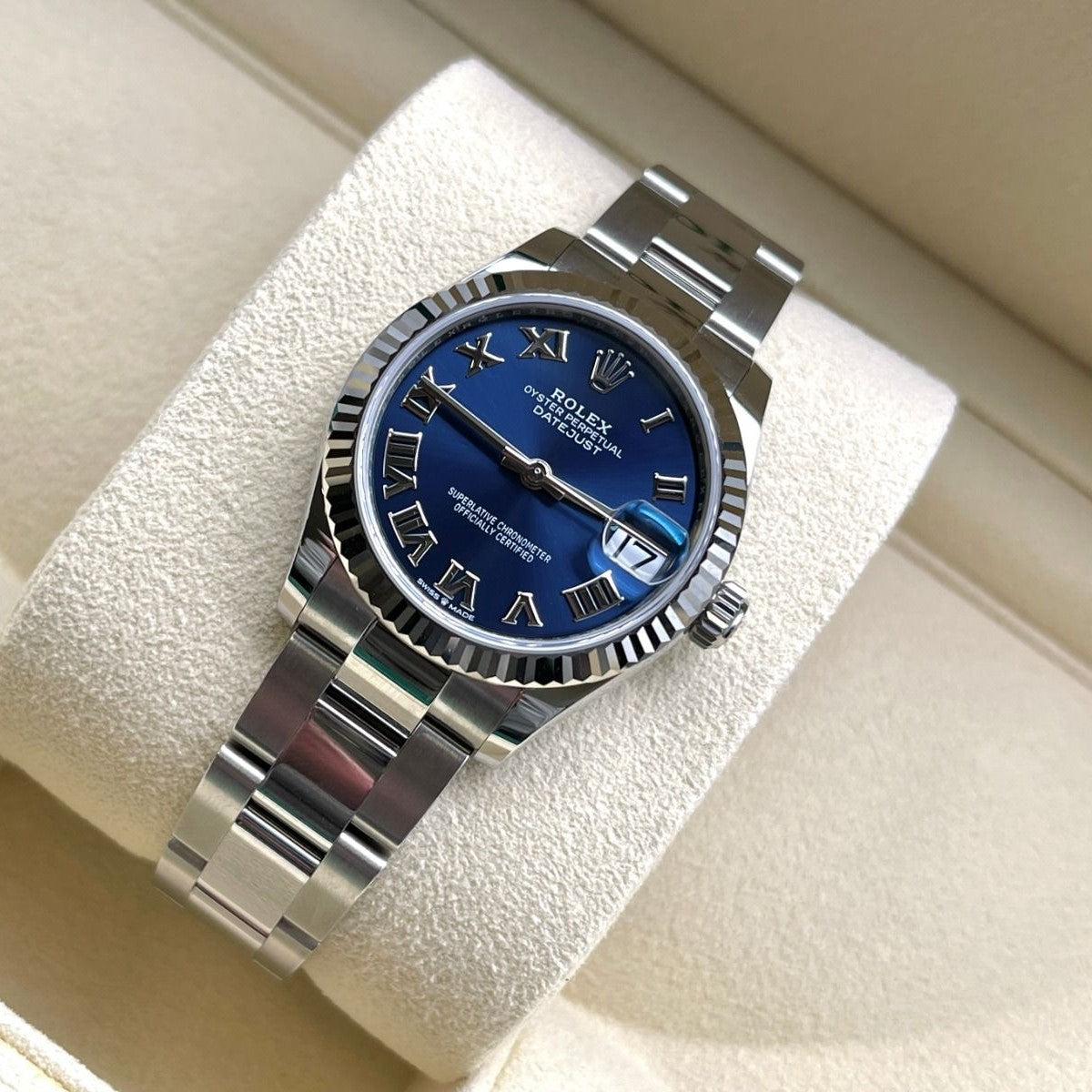 Rolex Datejust 31 Mm Oystersteel And White Gold Bright Blue M278274 0034