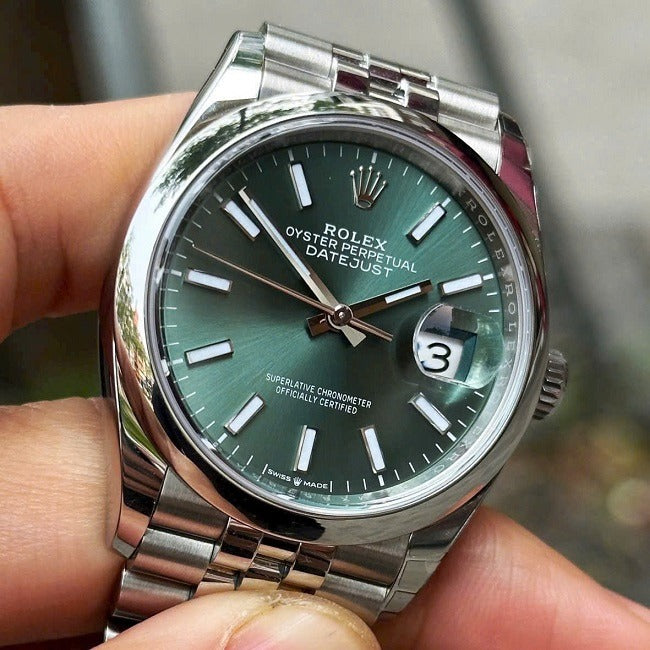 Rolex Datejust 36 Mm Mint Green M126200 0023