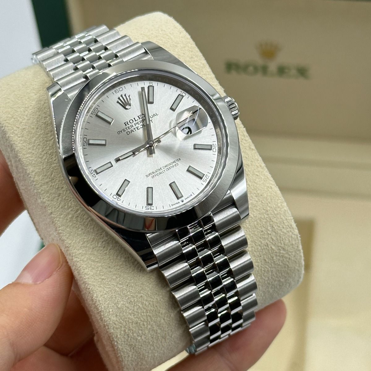 Rolex Datejust 36 Mm Silver M126200 0001