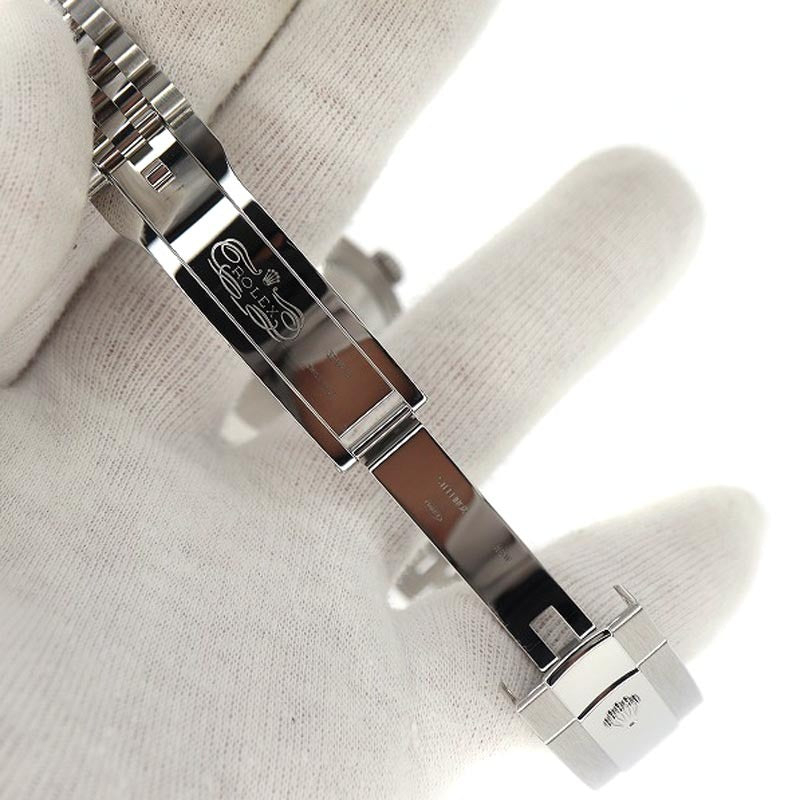 Rolex Datejust Olive Green Palm Motif Dial 36Mm Jubilee Stainless Steel Watch 126234