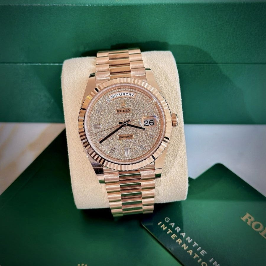 Rolex Day-Date M228235-0036 Everose Gold Mens Watch 40Mm AAAAA