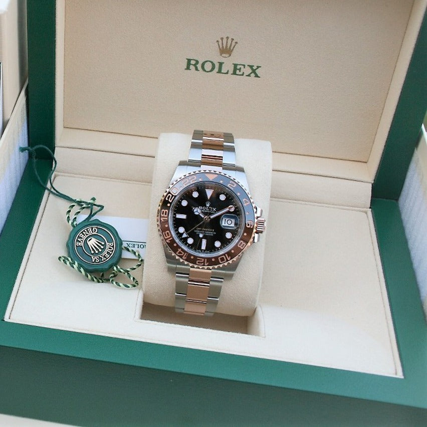 Rolex Gmt-Master Ii Root Beer Automatic Men Steel Oyster Watch 40Mm