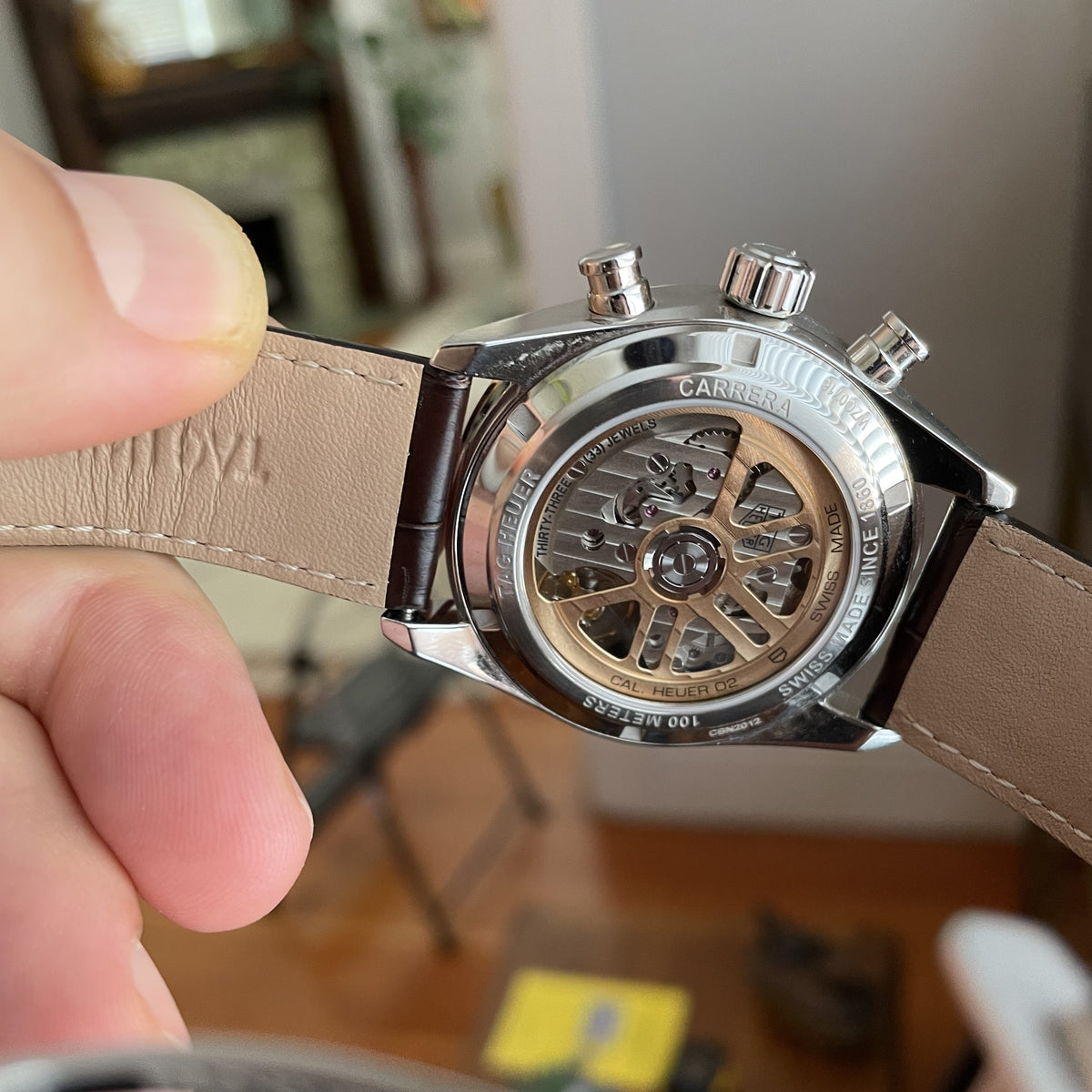 TAG Heuer Carrera Calibre Heuer 02 Chronograph 42mm Mens Watch CBN2012.FC6483