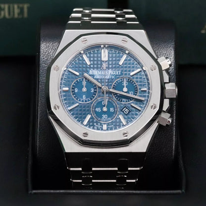Audemars Piguet Royal Oak Chronograph 41Mm Blue Grande Tapisserie Dial 26320St