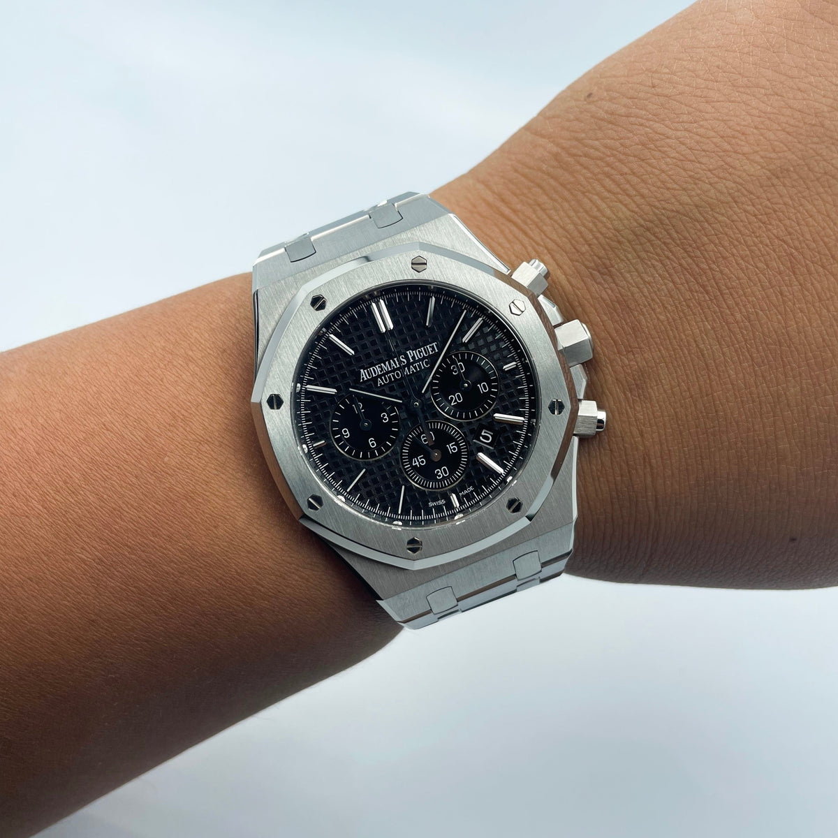 Audemars Piguet Royal Oak Chronograph Black Dial 41Mm Stainless Steel Watch 26320Stoo1220St01
