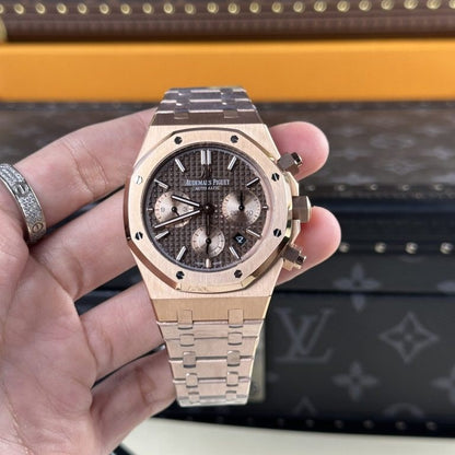 Audemars Piguet Royal Oak Chronograph Rose Gold Brown Dial 26331Oroo1220Or02