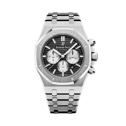 Audemars Piguet Royal Oak Chronograph Watch Black Dial 41Mm