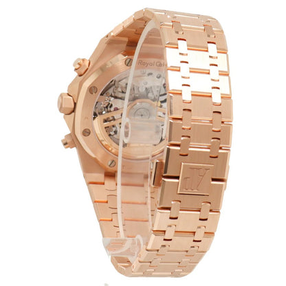 Audemars Piguet Royal Oak Chronograph White Dial Rose Gold on 904L Steel
