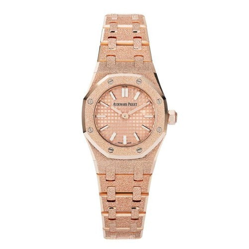 Audemars Piguet Royal Oak Frosted Gold Silver Dial 33Mm 18K Rose Gold 67653Orgg1263Or01