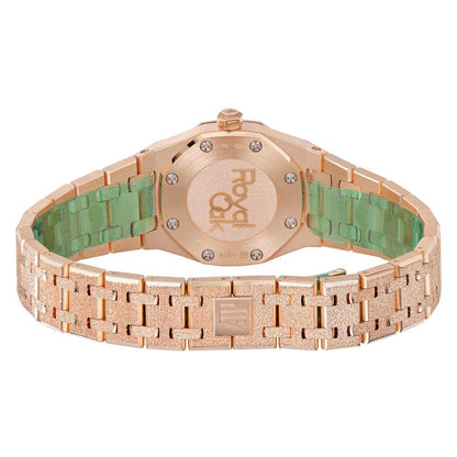 Audemars Piguet Royal Oak Frosted Gold Silver Dial 33Mm 18K Rose Gold 67653Orgg1263Or01