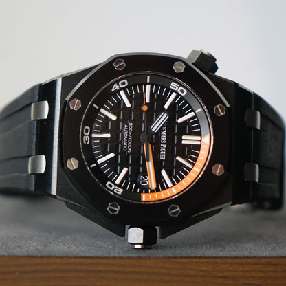 Audemars Piguet Royal Oak Offshore Diver Black 42Mm Watch 15707Ce