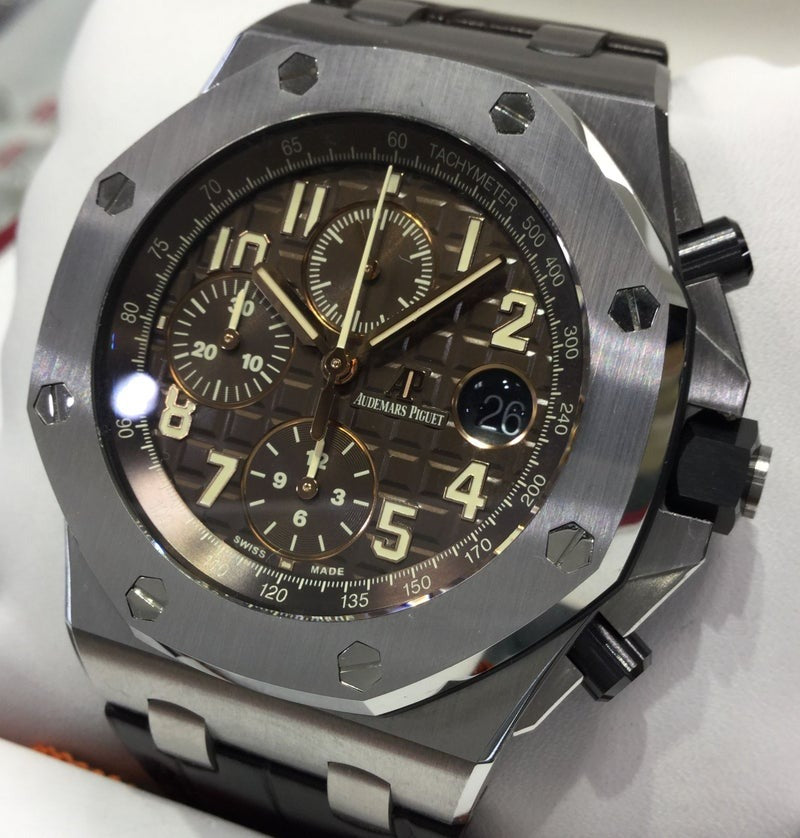 Audemars Piguet Royal Oak Offshore Selfwinding Chronograph 42Mm Brown Dial Watch