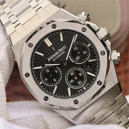 Audemars Piguet Royal Oak Selfwinding Chronograph 50Th Anniversary Black Dial Re#26240St