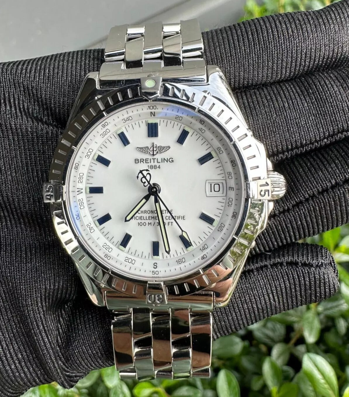 Breitling Wings Automatic 38mm Stainless Steel White Dial A10350