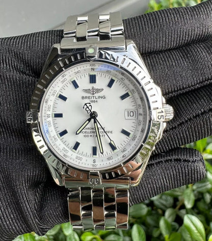 Breitling Wings Automatic 38mm Stainless Steel White Dial A10350