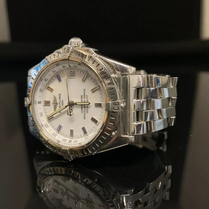 Breitling Wings Automatic 38mm Stainless Steel White Dial A10350
