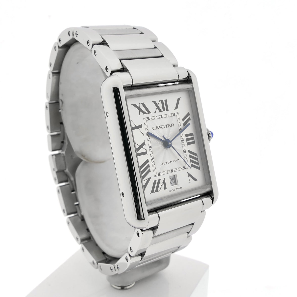 CARTIER Tank Must Large Model Quartz Movement Steel 33.7mm X 25.5mmWSTA0052
