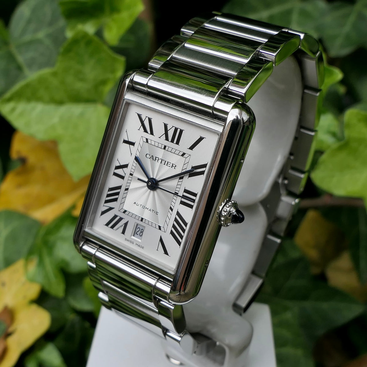 CARTIER Tank Must Large Model Quartz Movement Steel 33.7mm X 25.5mmWSTA0052
