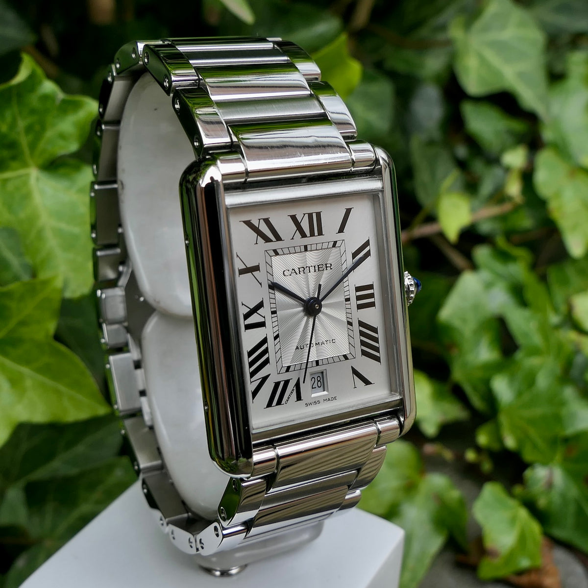CARTIER Tank Must Large Model Quartz Movement Steel 33.7mm X 25.5mmWSTA0052