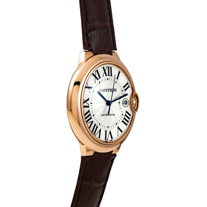 Cartier Ballon Bleu De Cartier Watch 33mm, Automatic Movement, Pink Gold, Leather W6920097