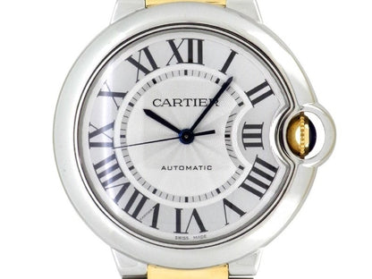 Cartier Ballon Bleu De Cartier Watch, 33mm, Mechanical Movement With Automatic Winding, Yellow Gold, Steel W2BB0029