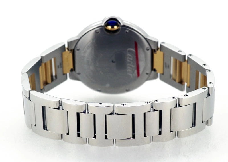 Cartier Ballon Bleu De Cartier Watch, 33mm, Mechanical Movement With Automatic Winding, Yellow Gold, Steel W2BB0029