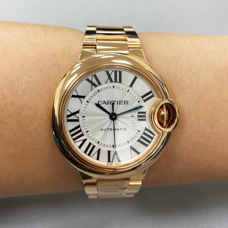 Cartier Ballon Bleu de Cartier Watch 33mm, Mechanical Movement with Automatic Winding, Rose Gold WGBB0042