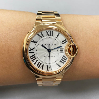 Cartier Ballon Bleu de Cartier Watch 33mm, Mechanical Movement with Automatic Winding, Rose Gold WGBB0042