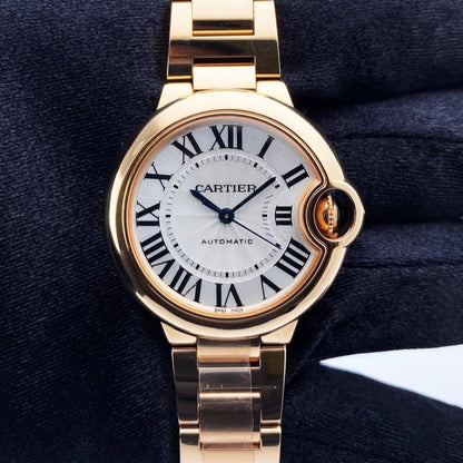Cartier Ballon Bleu de Cartier Watch 33mm, Mechanical Movement with Automatic Winding, Rose Gold WGBB0042
