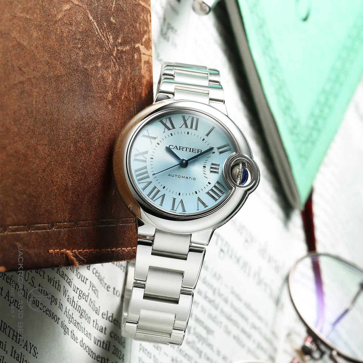 Cartier Ballon Bleu de Cartier watch 33 mm, automatic movement, steel WSBB0062