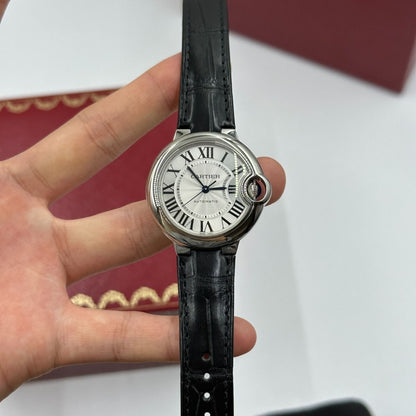 Cartier Ballon Bleu de Cartier watch, 33 mm, mechanical movement with automatic winding. Steel case WSBB0030