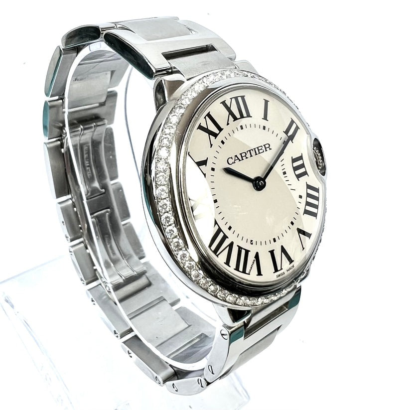 Cartier Ballon Bleu de Cartier watch, 36 mm, mechanical movement with automatic winding. Steel case, W4BB0024