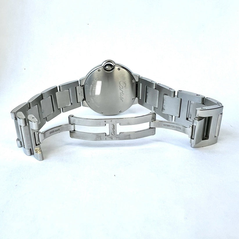 Cartier Ballon Bleu de Cartier watch, 36 mm, mechanical movement with automatic winding. Steel case, W4BB0024