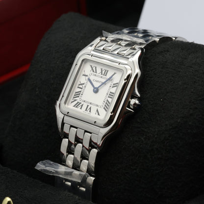 Cartier Panthre De Cartier Watch Medium Model, Quartz Movement, Steel WSPN0007