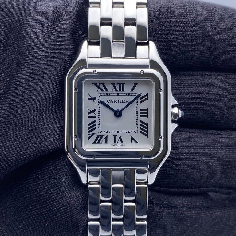 Cartier Panthre De Cartier Watch, Small Model, Quartz Movement, Steel WSPN0006